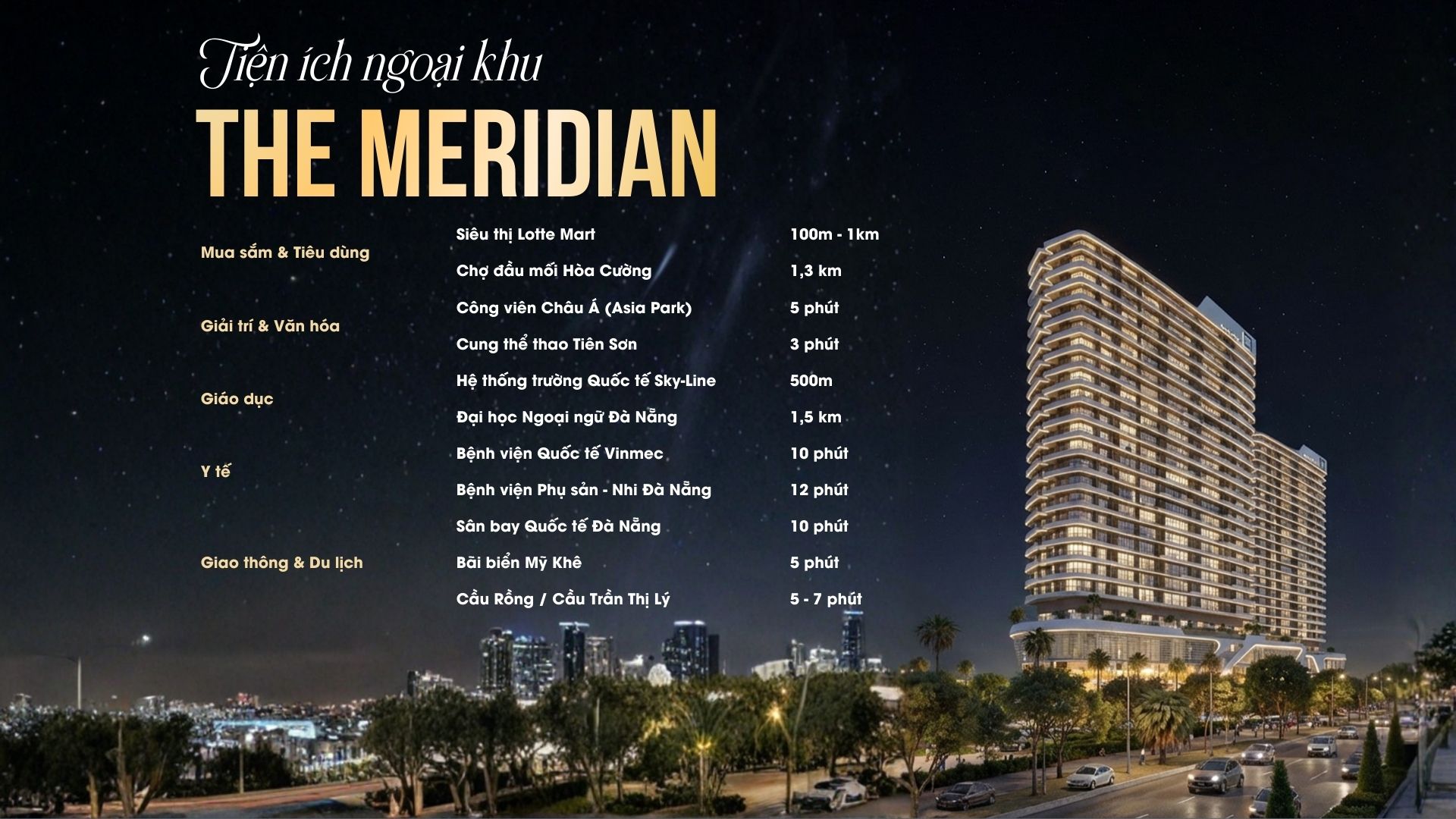 Tiện Ích Ngoại Khu Dự Án Căn Hộ Cao Cấp The Meridian Đà Nẵng